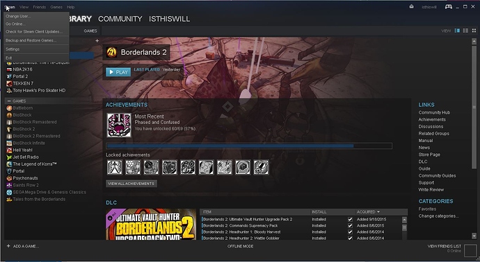 open console on steam for mac borderlands 2